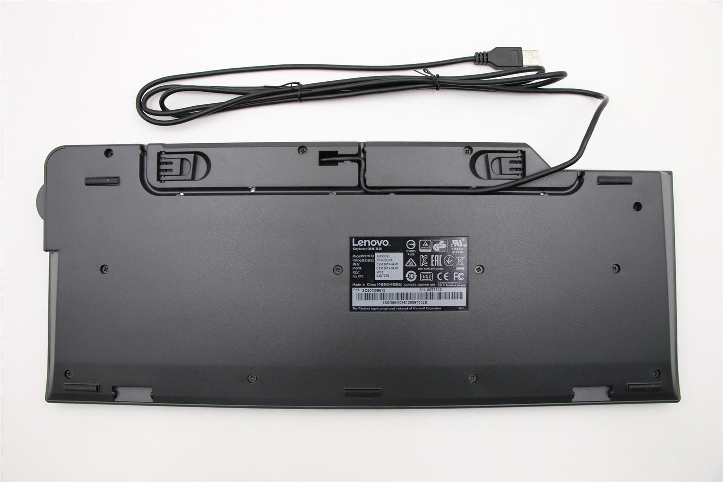 Lenovo USB Smartcard keyboard 03X7278