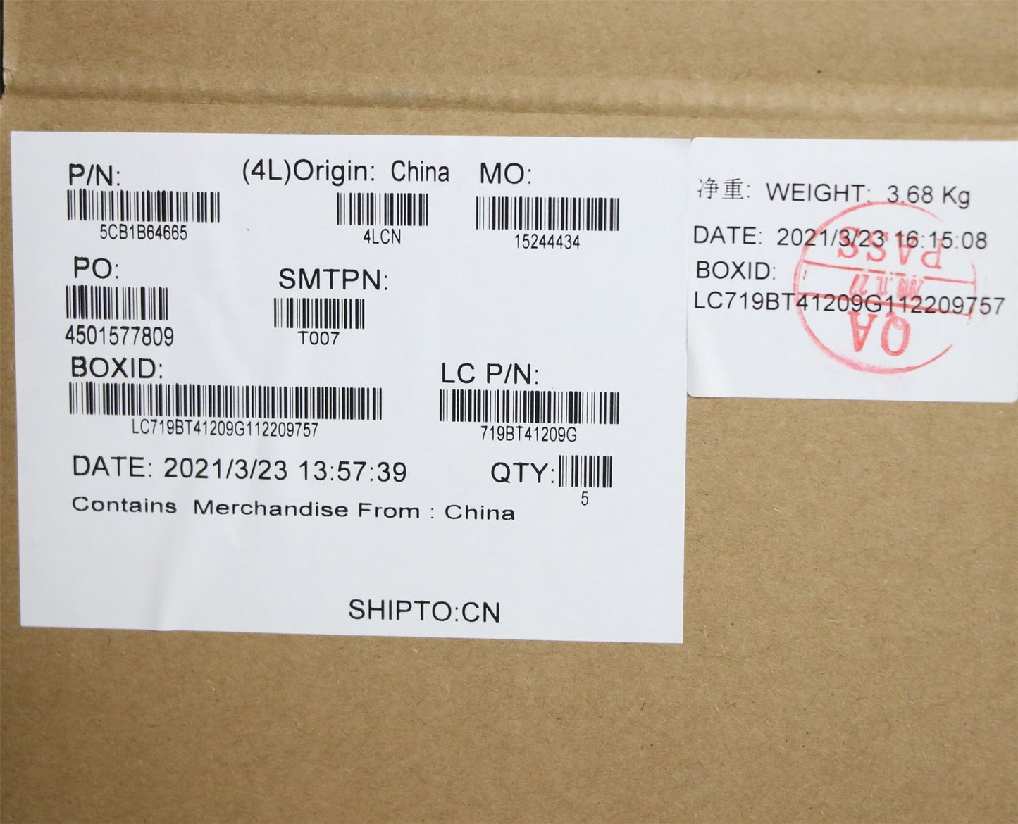 Lenovo IdeaPad 3-15ITL6 3-15ADA6 Keyboard Palmrest Top Cover US Grey 5CB1B64665