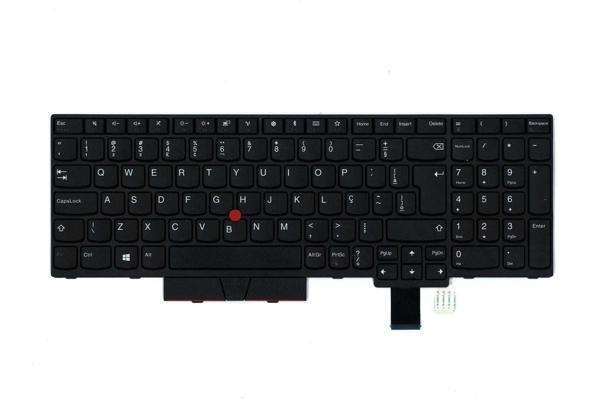 Lenovo ThinkPad T580 P52s Keyboard Brazilian Portuguese Black 01HX143 01HX183