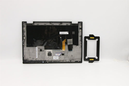 Lenovo Yoga X390 Keyboard Palmrest Top Cover Icelandic Black Backlit 02HL690