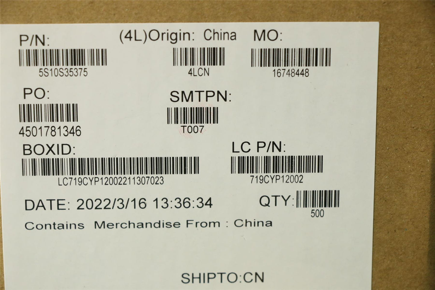 Lenovo SCREW SCREWL82RF 2.0D4L3.8D0.3T SUSPVDBK 5S10S35375