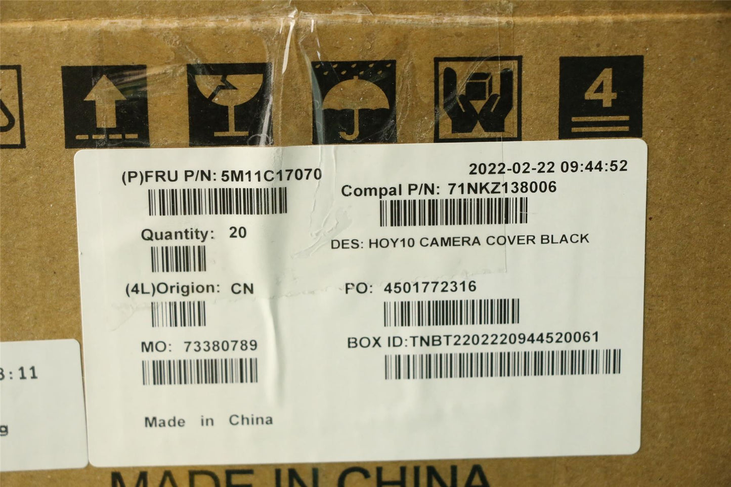 Lenovo MECH_ASM Back hou cam,Blk,AIO N30a-3 24 5M11C17070