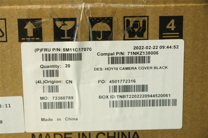 Lenovo MECH_ASM Back hou cam,Blk,AIO N30a-3 24 5M11C17070