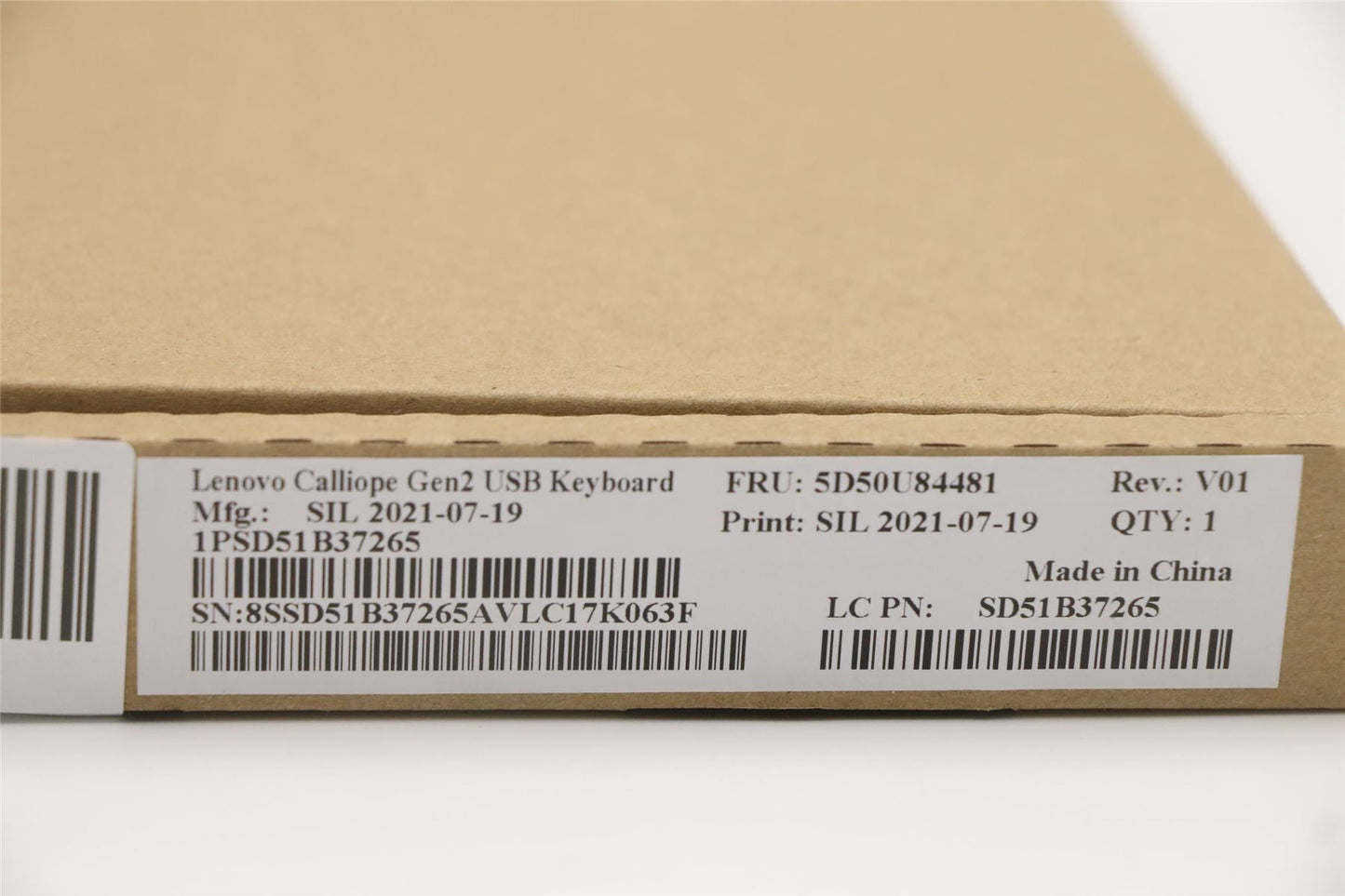 Lenovo USB Calliope KB BK CZE/SLK 5D50U84481