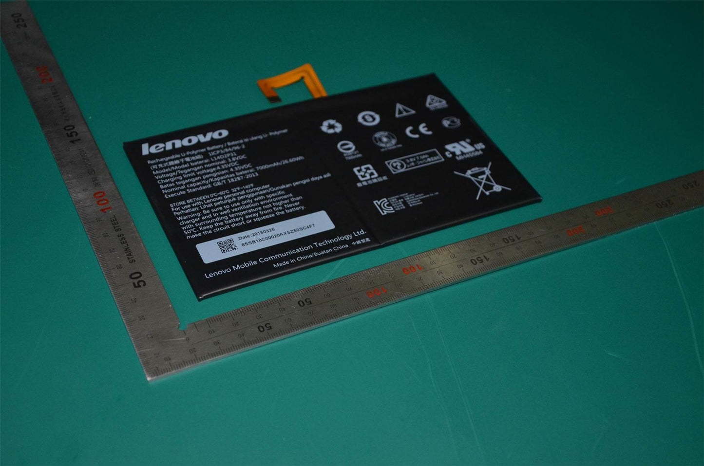Lenovo A10-70 Tablet (A7600, A7600-F, A7600-H) Battery 3.8V 26.6Wh SB18C00020
