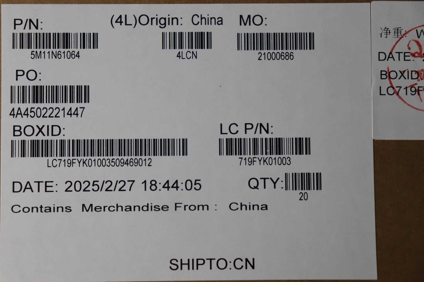 Lenovo MECH_ASM MECH-BRACKET-WWAN,CAPTIVE WWAN Bracket Board 5M11N61064