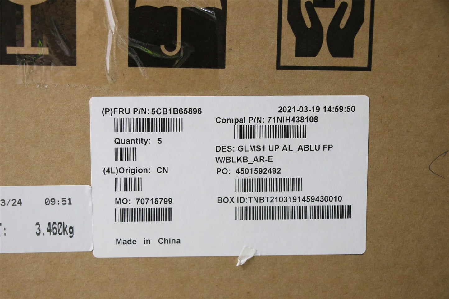 Lenovo UpperCase_ARA C82FE ALBUW FPBL 5CB1B65896