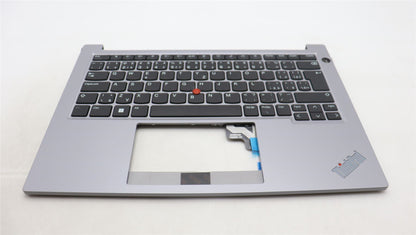 Lenovo ThinkPad E14 Gen 5 Keyboard Palmrest Top Cover Arctic Grey 5M11L92431