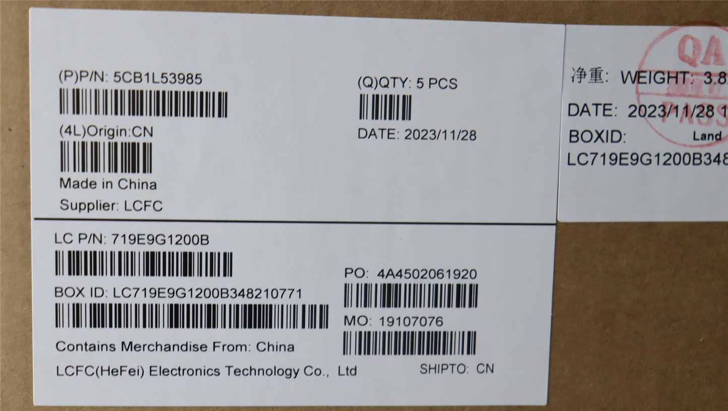 Lenovo Upper Case ASM_SPA L82WS WHWOT_WOL 5CB1L53985