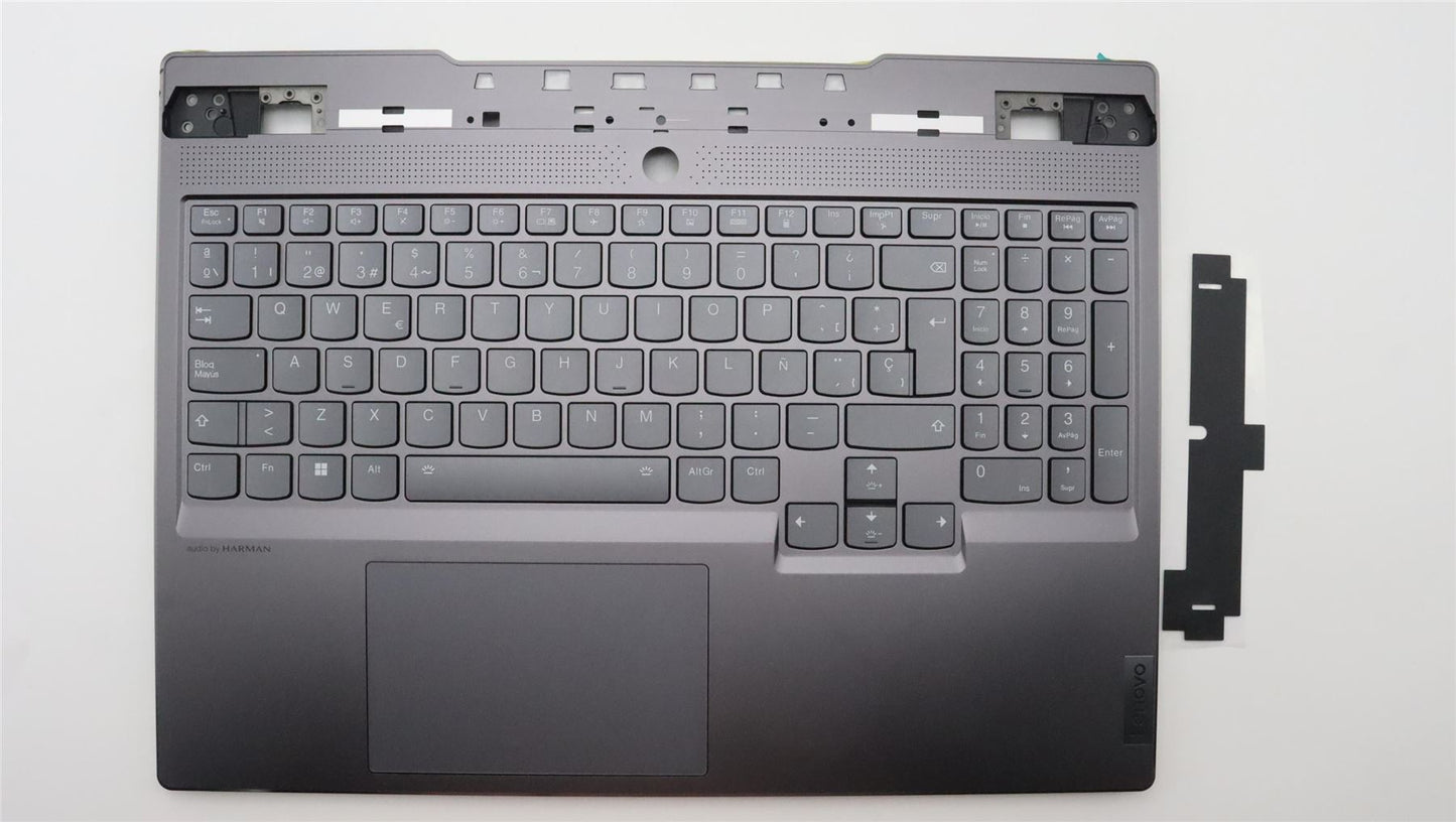 Lenovo Legion 7 16ARHA7 Palmrest Cover Touchpad Keyboard Spanish Grey 5CB1J30899
