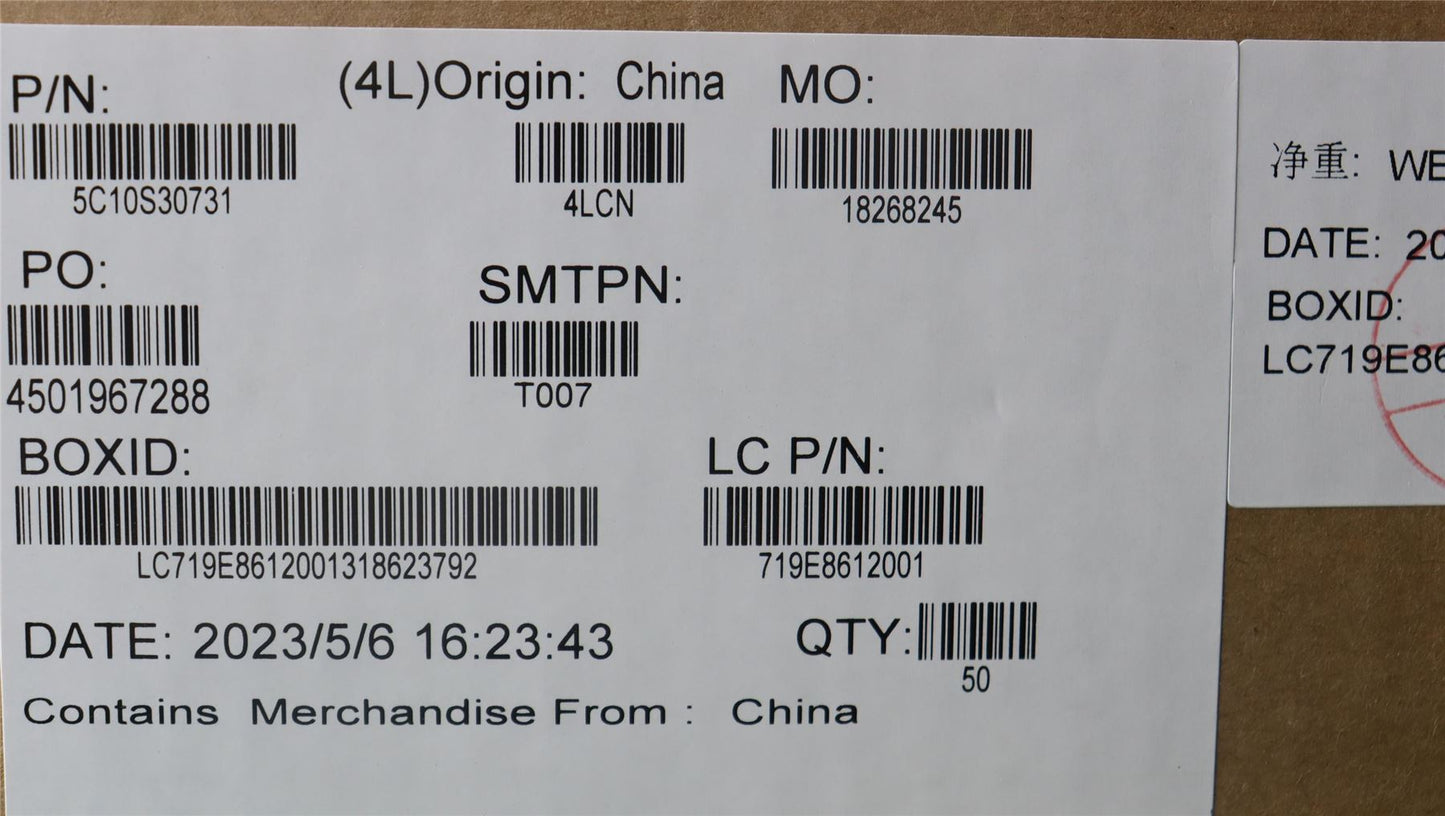 Lenovo Cable L 82XH TP FFC CLS 5C10S30730