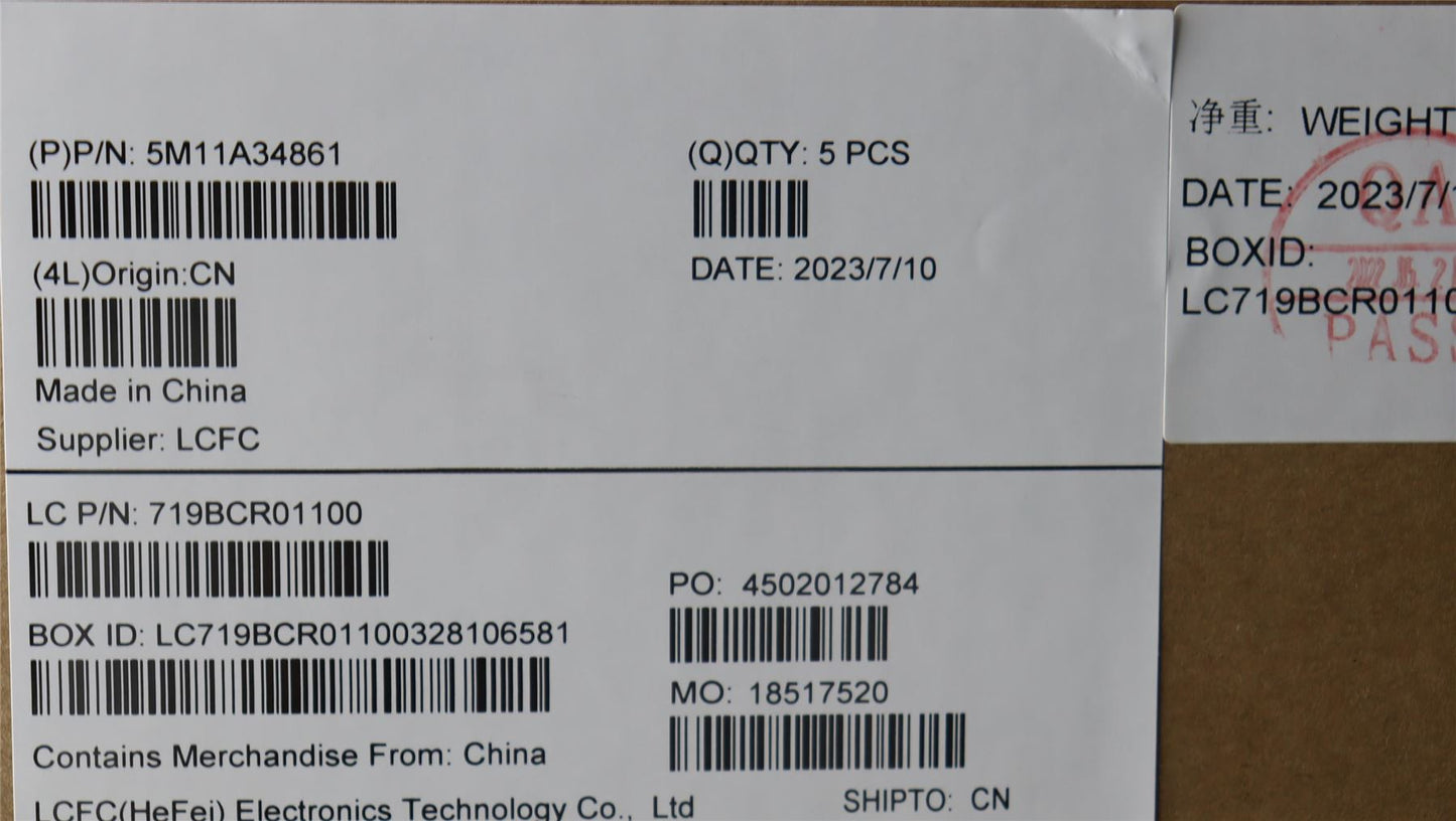 Lenovo MECH_ASM KBD TC(Pri) Pat FPR US BK 5M11A34861