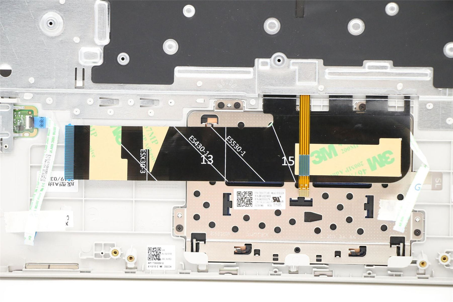 Lenovo Yoga 530-14IKB Keyboard Palmrest Top Cover Swiss Silver 5CB0R08780