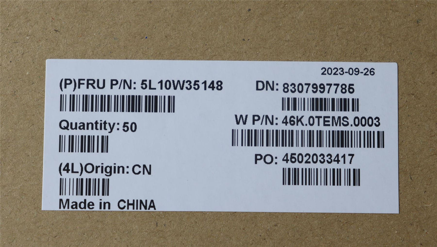Lenovo LABEL W 21KJ GEO KIT 5L10W35148