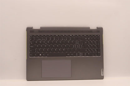 Lenovo Yoga 7 16IAH7 Palmrest Cover Touchpad Keyboard Switzerland 5CB1J03981