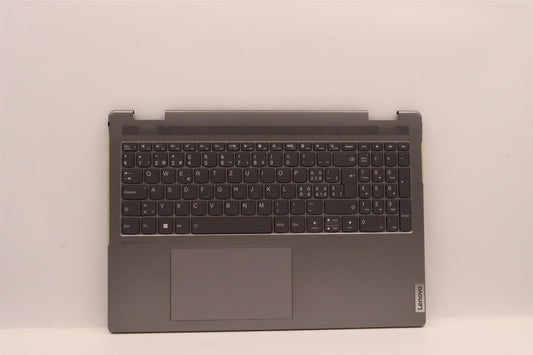 Lenovo Yoga 7 16IAH7 Palmrest Cover Touchpad Keyboard Switzerland 5CB1J03981