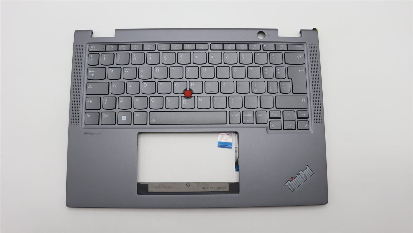 Lenovo ThinkPad X13 Gen 4 Keyboard Palmrest Top Cover Italian Grey 5M11L64702