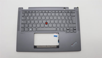 Lenovo ThinkPad X13 Gen 4 Keyboard Palmrest Top Cover Italian Grey 5M11L64702
