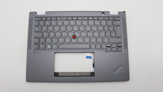 Lenovo ThinkPad X13 Gen 4 Keyboard Palmrest Top Cover Italian Grey 5M11L64702