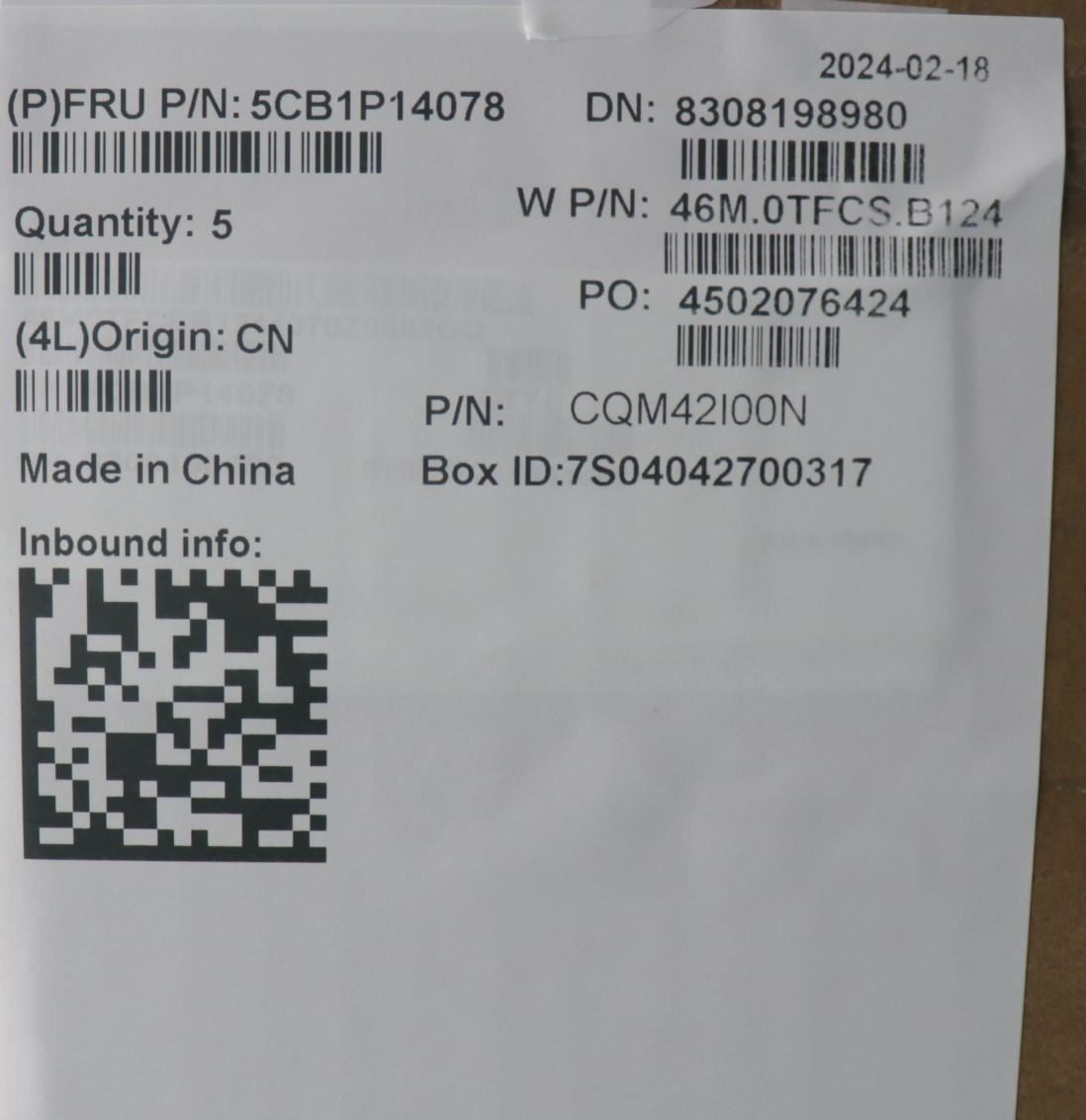 Lenovo Upper Case ASM_UKE W21KH AGNBL H 5CB1P14078