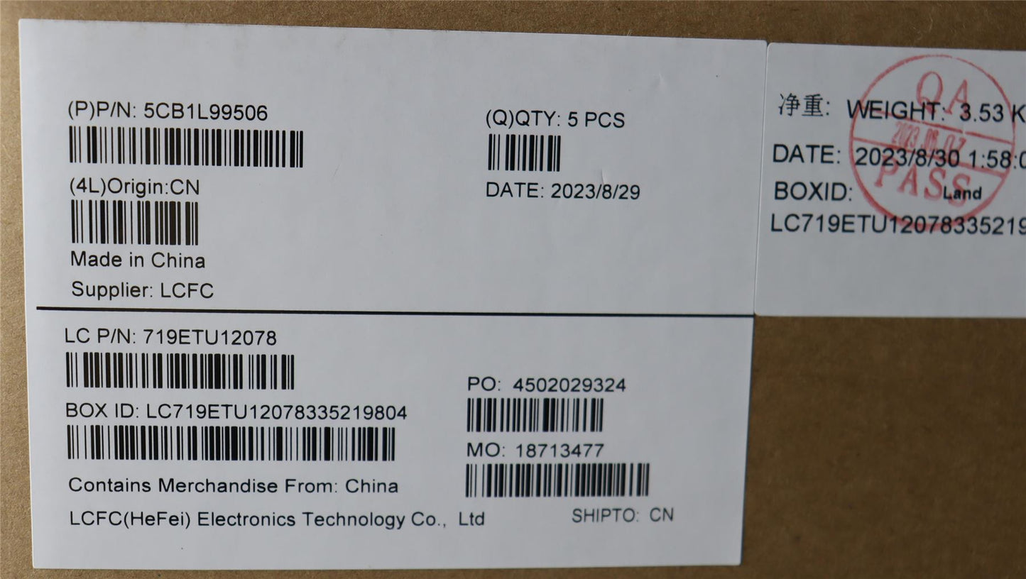 Lenovo IdeaPad 3 15IAH8 Palmrest Cover Touchpad Keyboard Belgian 5CB1L99506
