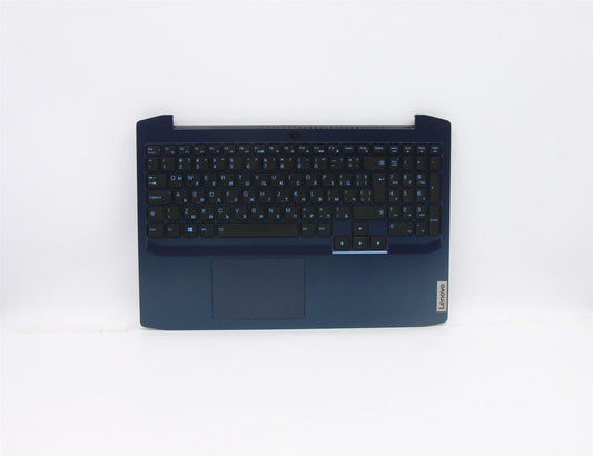 Lenovo Gaming 3-15ARH05 Clavier Palmrest Top Cover US Bleu 5CB0Z37659