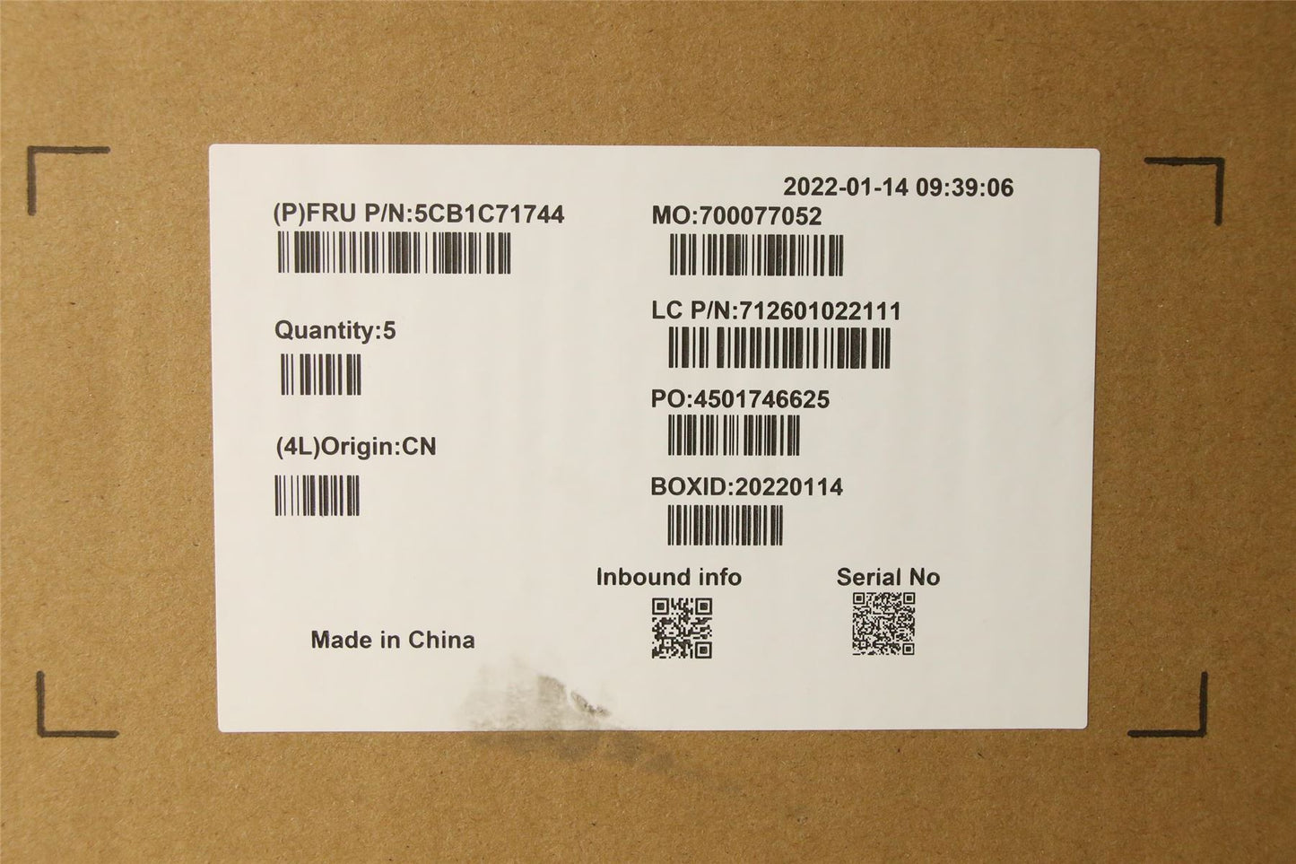 Lenovo IdeaPad 5G-14Q8X05 Keyboard Palmrest Top Cover German Grey 5CB1C71744