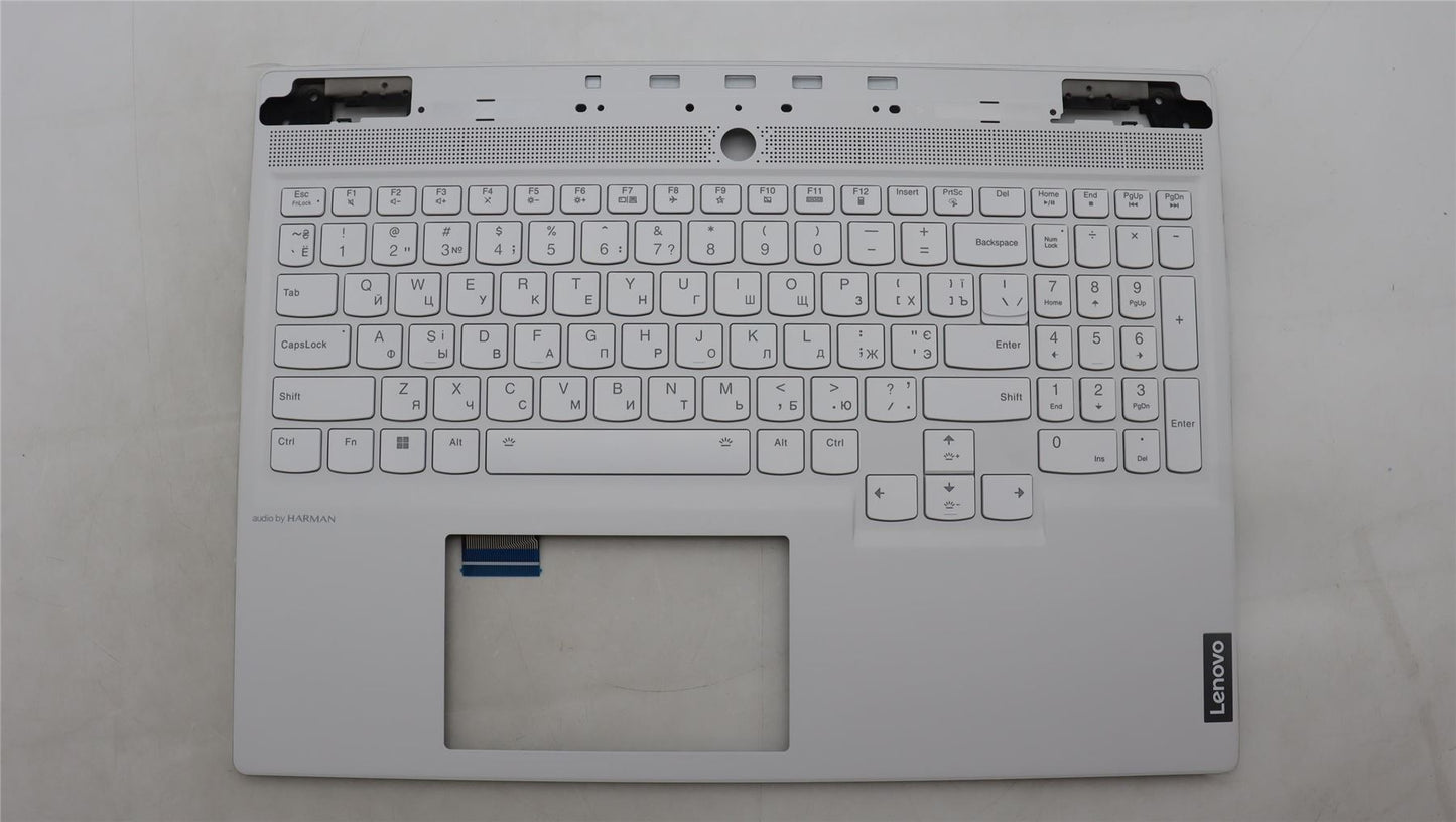 Lenovo Legion S7 16IRH8 Keyboard Palmrest Top Cover Ukrainian White 5CB1L83665