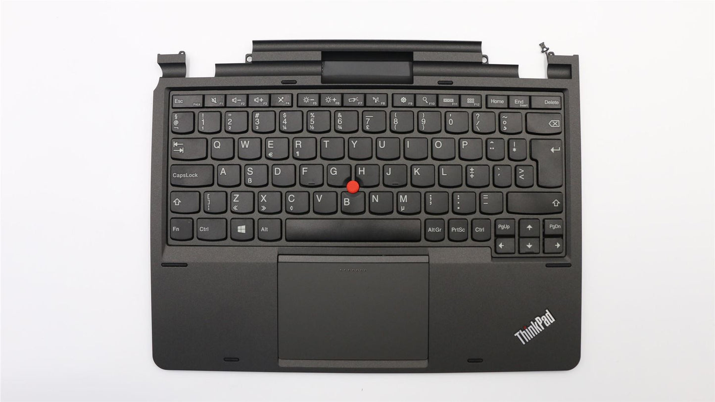 Lenovo ThinkPad Helix Palmrest Cover Touchpad Keyboard Netherlands Grey 04X0640