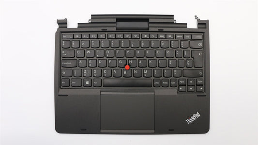 Lenovo ThinkPad Helix Palmrest Cover Touchpad Keyboard Netherlands Grey 04X0640
