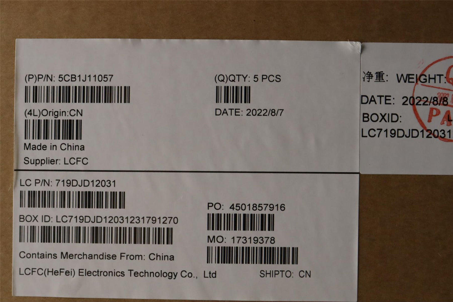 Lenovo Upper Case ASM_ITA L82QF FPSG 5CB1J11057