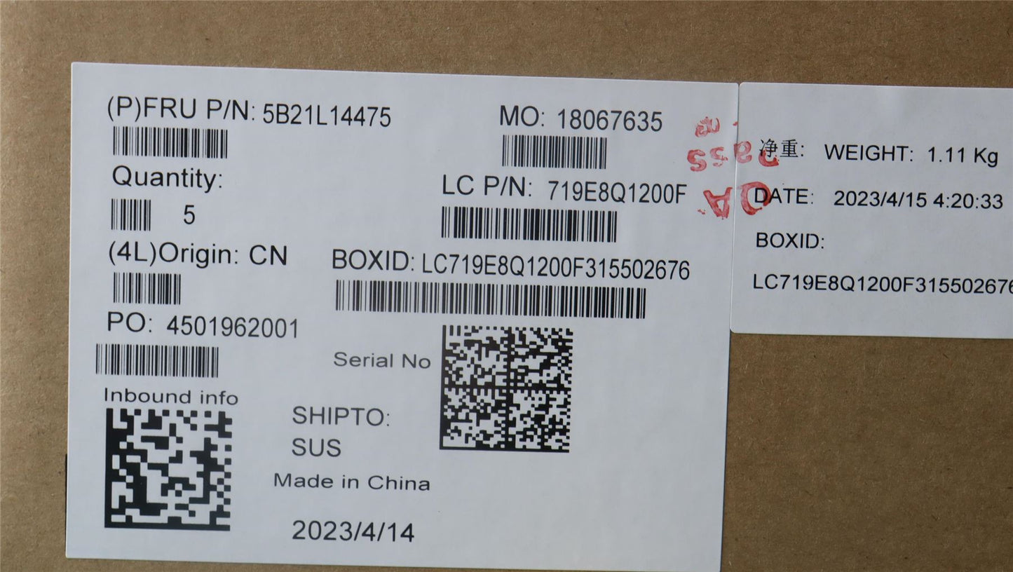 Lenovo IdeaPad 3 15IRU8 Motherboard Mainboard UMA INTELI51335U 8G 5B21L14475