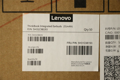 Lenovo ThinkBook Integrated Earbuds 5H31C98193