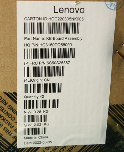 Lenovo ThinkBook 16 G4+ IAP USB-A SD Card Reader Ethernet Board Cable 5C50S25387