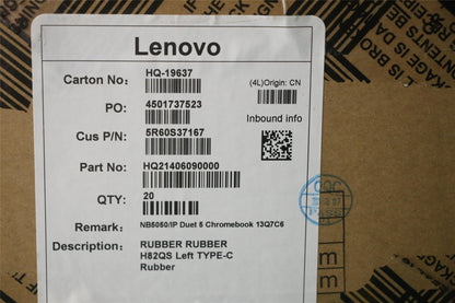 Lenovo RUBBER RUBBER H82QS Left TYPE-C Rubber 5R60S37167