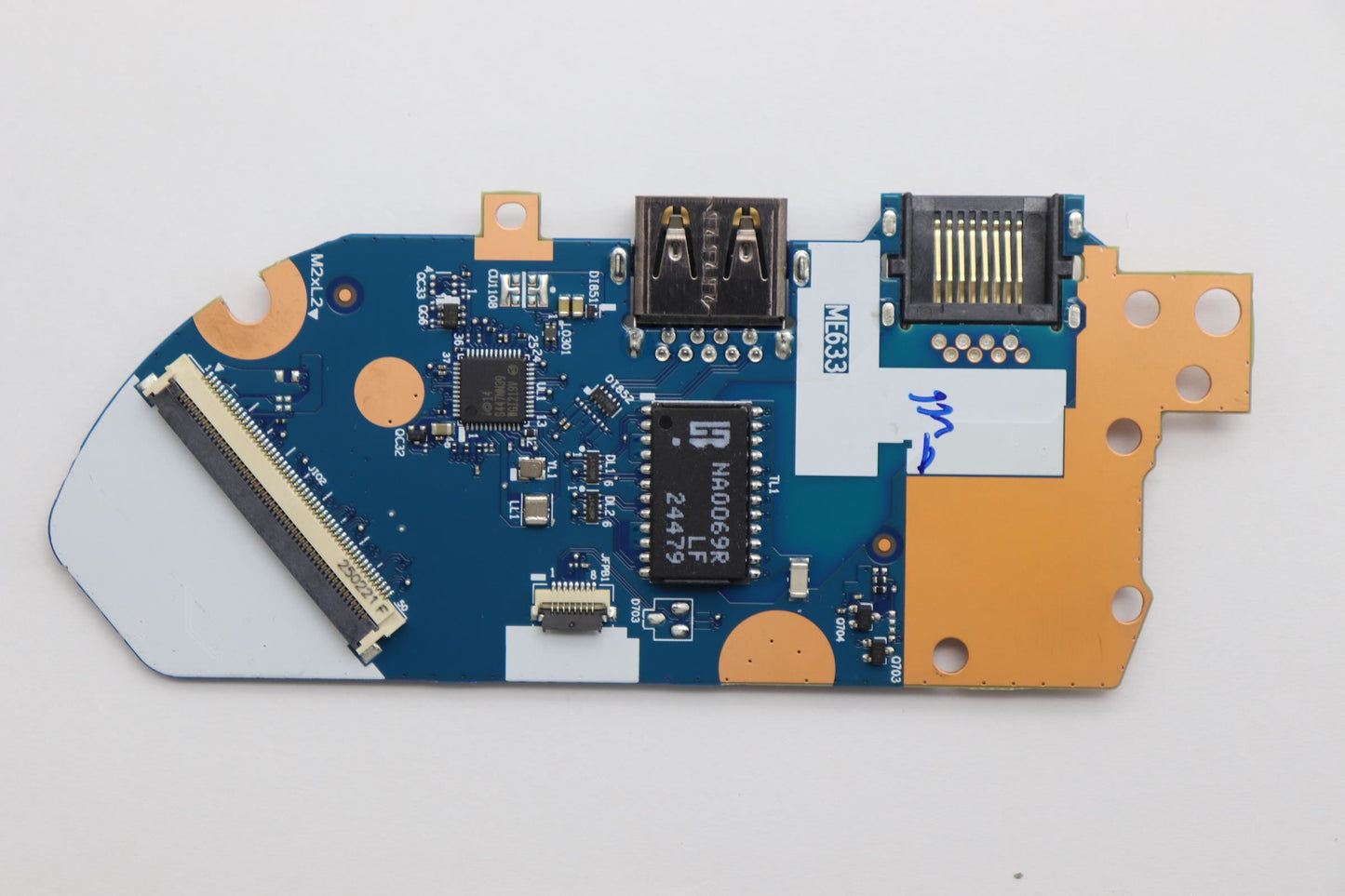 Lenovo CARDPOP PCBA IO/B NSG631 ME633 W/FPR Fingerprint FPR I/O Board 5C51R91733