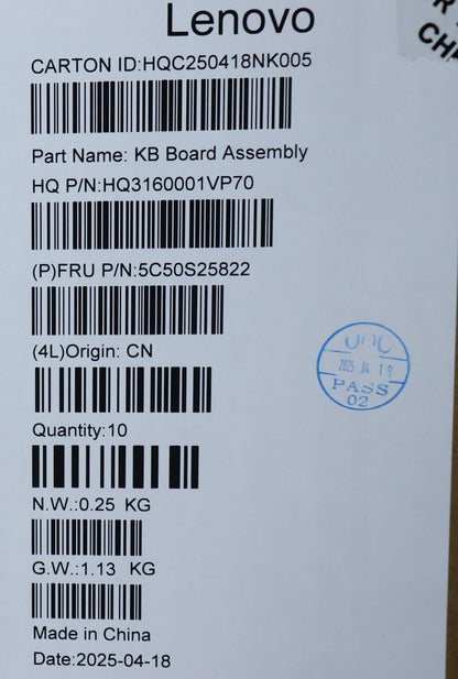 Lenovo CARDPOP H 83JU USB Board 5C50S25822