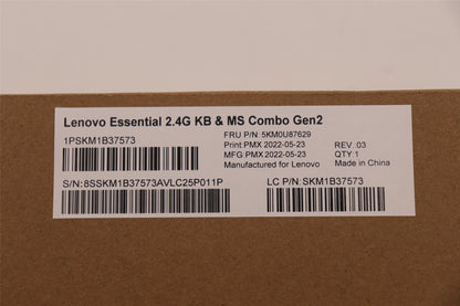 Lenovo KYB_MOUSE Primax R71_G2 2.4G BKG EN_CA English Keyboard 5KM0U87629