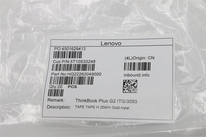 Lenovo TAPE TAPE H 20WH Gold mylar 5T10S33248