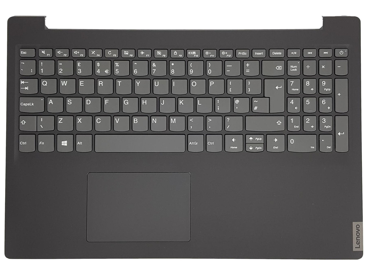 Lenovo IdeaPad S145-15IIL Clavier Palmrest Top Cover UK Noir 5CB0W45521