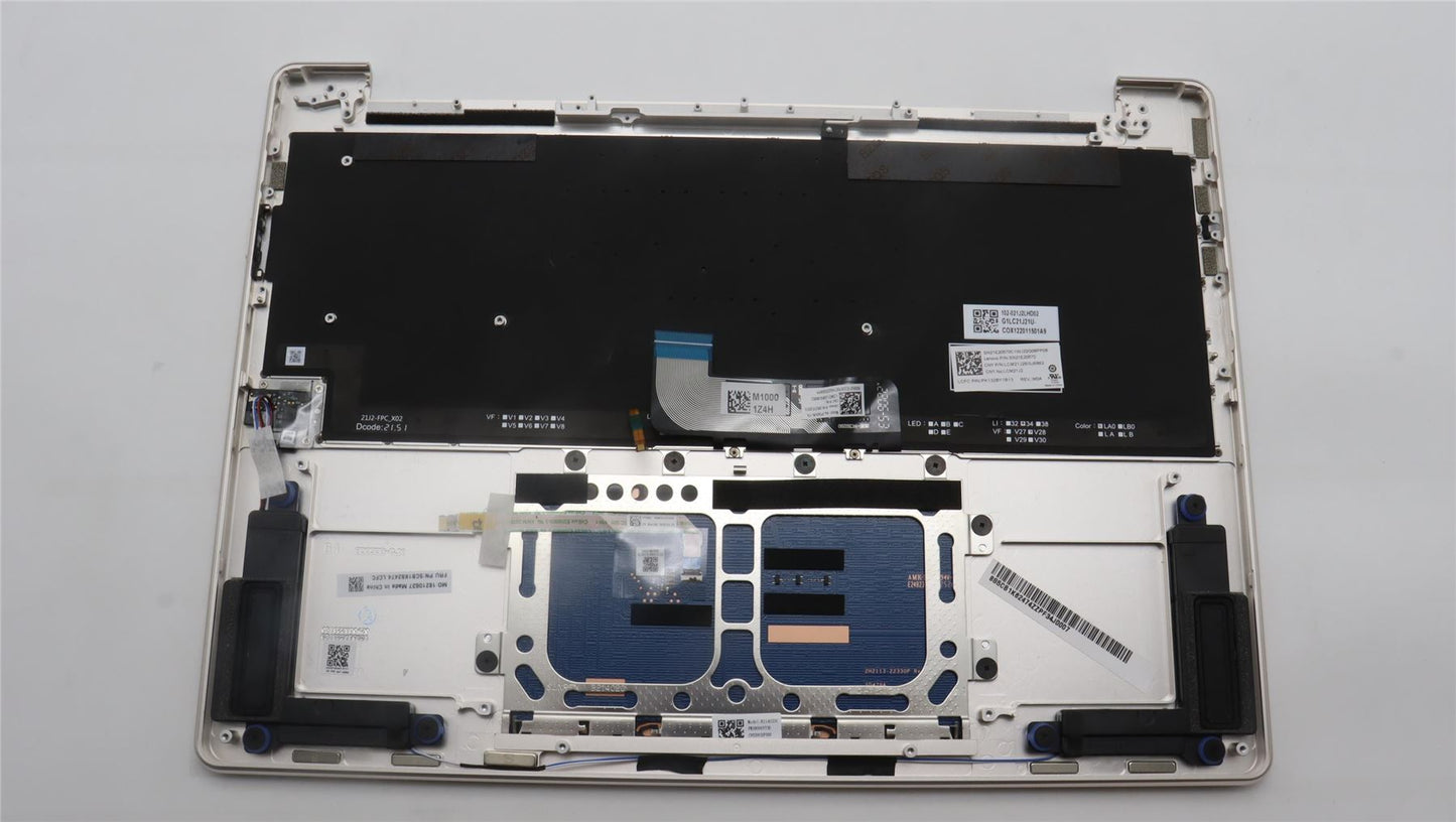 Lenovo Yoga 9 14IRP8 Palmrest Cover Touchpad Keyboard Italian Oatmeal 5CB1K62474