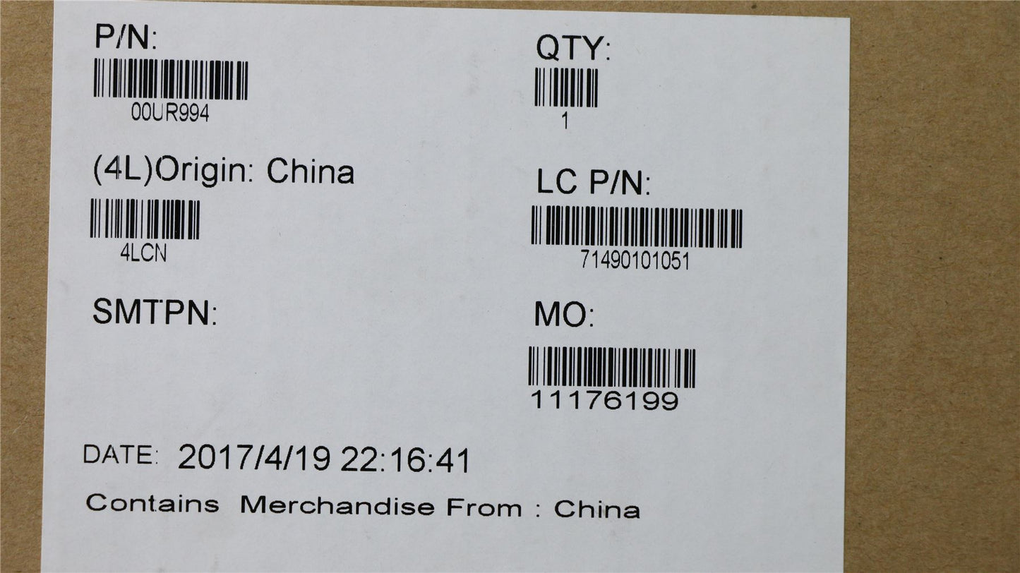 Lenovo 00UR994 WIN, i5-6300U, UMA, 4 GB, TPM2