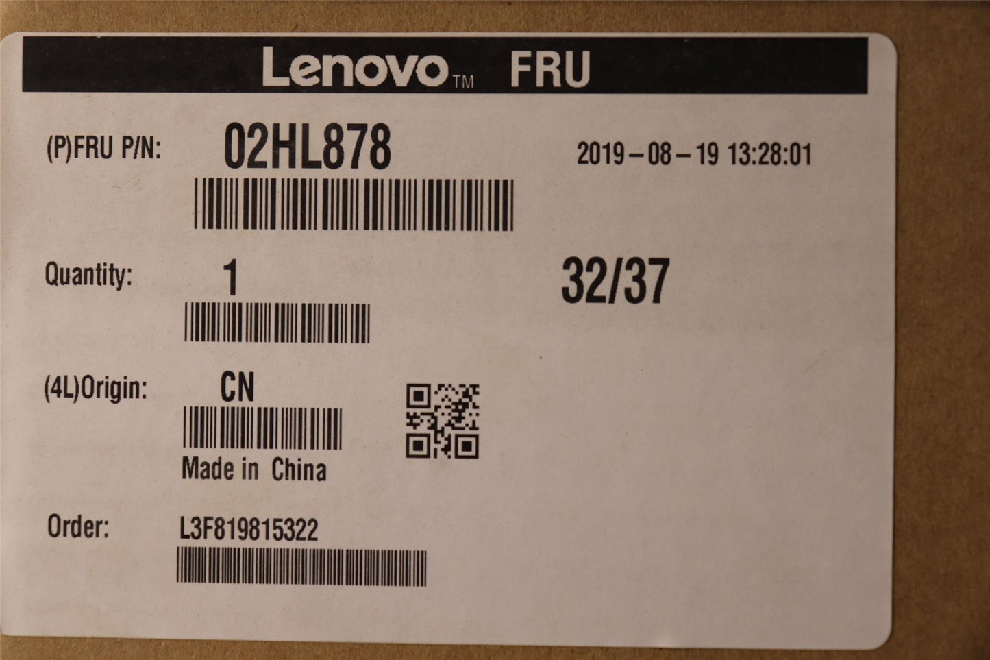 Lenovo ThinkPad X280 Palmrest Top Cover Housing Black 02HL878