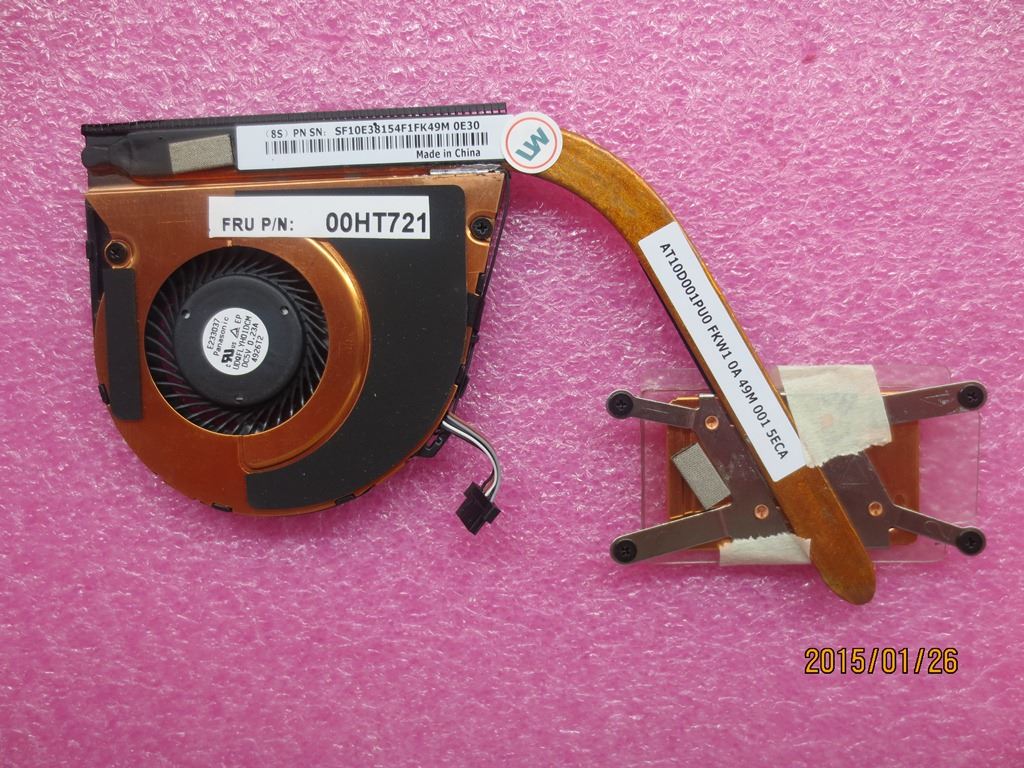Lenovo Yoga 12 Fan Heatsink 00HT721