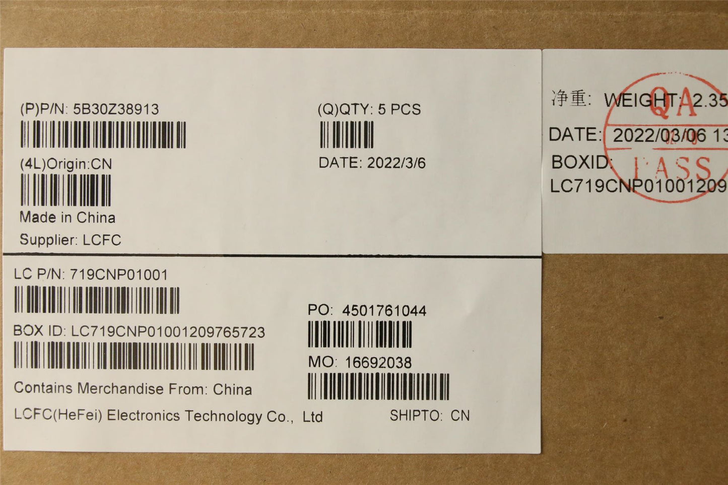 Lenovo vPHP5B0_B_COVER_ASSY_N_MIC_U 5B30Z38913