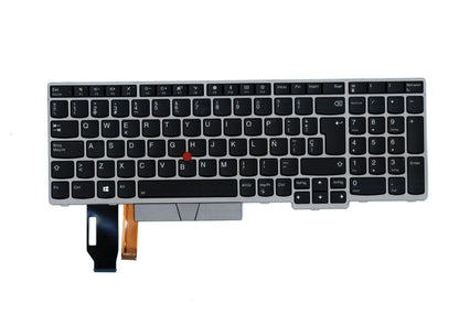 Lenovo ThinkPad E580 E590 Keyboard Spanish Silver Backlit 01YN750 01YN670