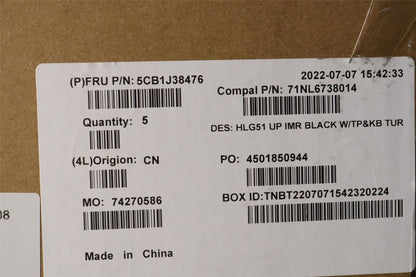 Lenovo IdeaPad 3 16ARH7 Palmrest Cover Touchpad Keyboard Turkish 5CB1J38476