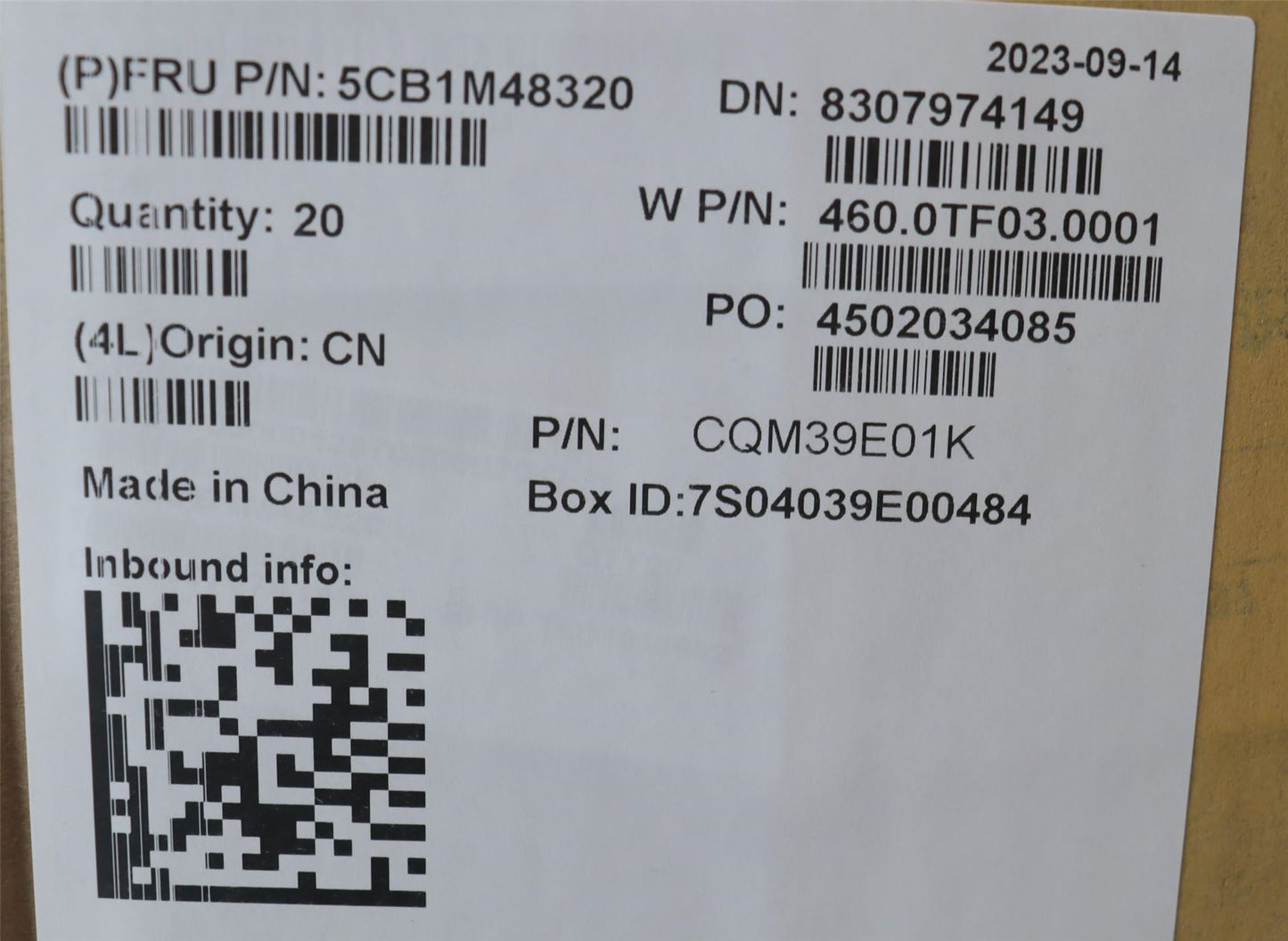 Lenovo ThinkBook 14 G6 IRL LCD Cover Rear Back Housing Grey 5CB1M48320