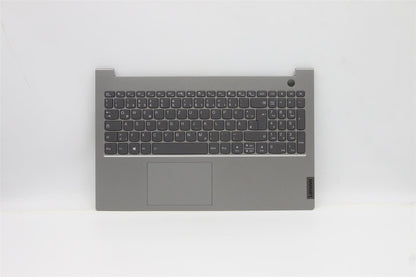 Lenovo ThinkBook 15 G2 ITL Tastatur Handballenauflage Obere Abdeckung Deutsch Grau 5CB1B35008