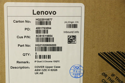 Lenovo Upper Case ASM CZE H 82QS UK AB 5CB1E19854
